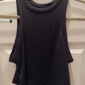 Lululemon Black Ribbed Sleeveless Tank Top | SMALL WOMENS / 4